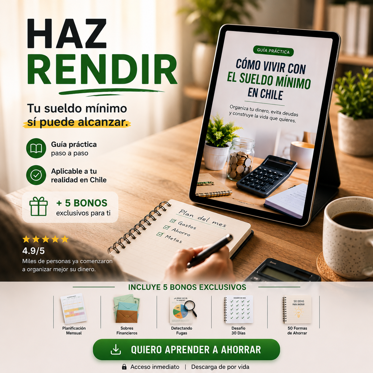 Haz que tu sueldo alcance + 5 regalos 🎁
